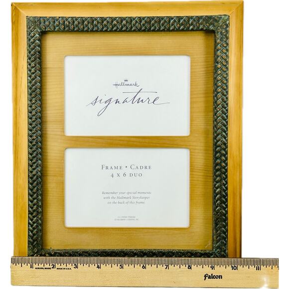 Hallmark Signature Natural Wood & Metal Frame 4x6 Photo Duo - Picture 8 of 8